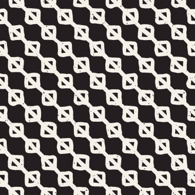 Elle çizilmiş stil etnik seamless modeli. Soyut geometrik döşeme arka plan siyah ve beyaz. Vektör Serbest doodle doku.