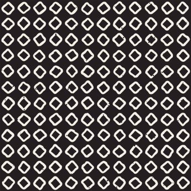 Elle çizilmiş stil etnik seamless modeli. Soyut geometrik döşeme arka plan siyah ve beyaz. Vektör Serbest doodle doku.