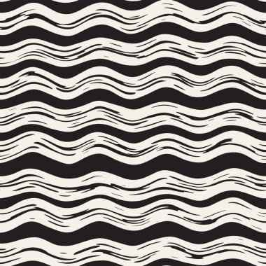 Doodle hatları ile dekoratif seamless modeli. El grungy dalgalı çizgiler arka plan boyalı. Trendy sonsuz serbest doku