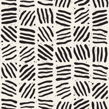 Serbest Seamless modeli. Vektör soyut kaba hatları arka plan. Elle çizilmiş vuruş.