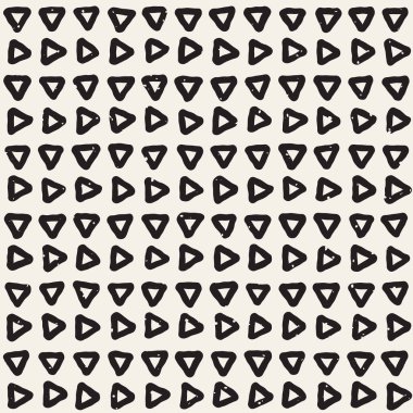 El ile Seamless Modeli hatları çizilmiş. Arka plan serbest fırça darbeleriyle. Siyah ve beyaz doku. Kağıt ambalaj için süsleme.