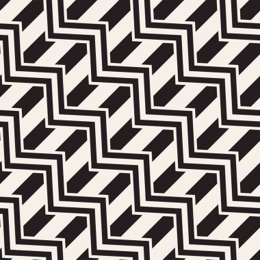 Vektör sorunsuz zikzak çizgi deseni. Şık geometrik arka plan. Yinelenen kafes arka plan