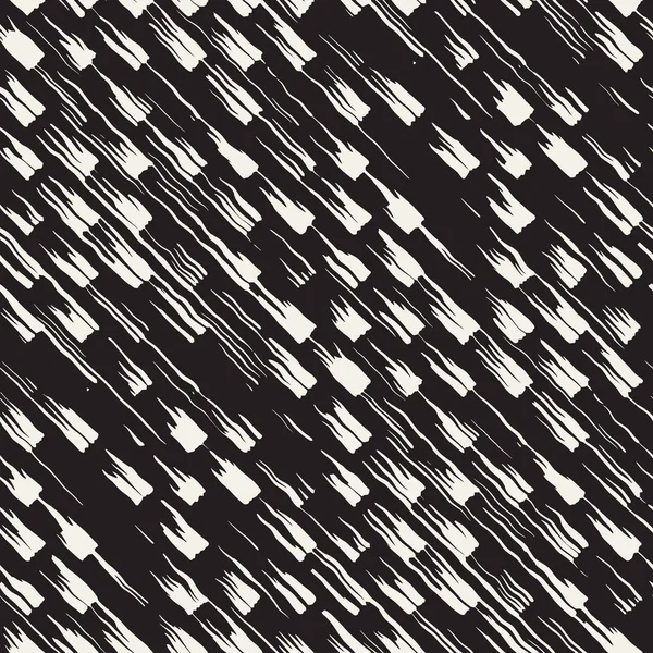 Vektör Dikişsiz desen fırça çizgileri ve vuruş. Siyah ve beyaz arka plan mürekkep elemanları ile. El doku boyalı.