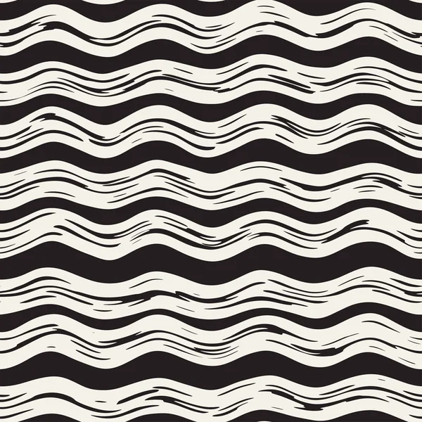 Doodle hatları ile dekoratif seamless modeli. El grungy dalgalı çizgiler arka plan boyalı. Trendy sonsuz serbest doku