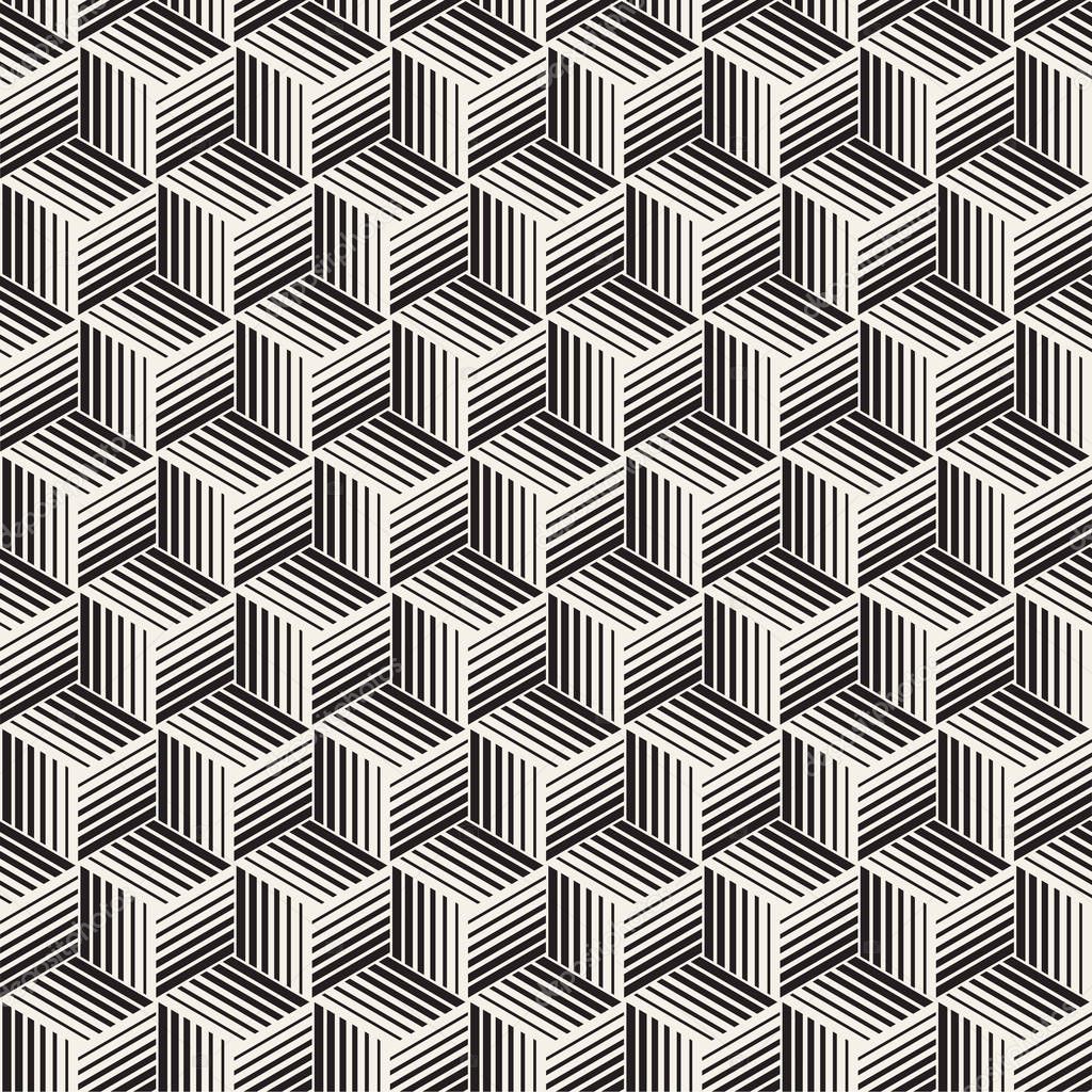 Seamless pattern with lines lattice. Vector abstract background. Stylish cell structure