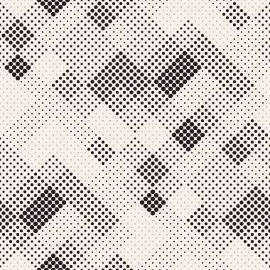 Modern şık noktalı resim doku. Rasgele daireler ile sonsuz arka plan. Vektör Dikişsiz mozaik desen.