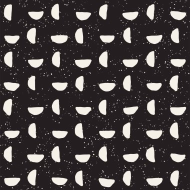 Elle çizilmiş stil etnik seamless modeli. Soyut geometrik döşeme arka plan siyah ve beyaz. Vektör Serbest doodle doku.