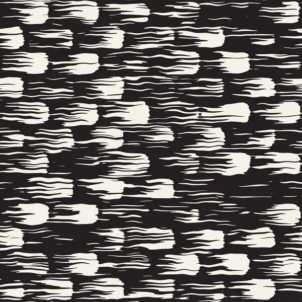 Vektör Dikişsiz desen fırça çizgileri ve vuruş. Siyah ve beyaz arka plan mürekkep elemanları ile. El doku boyalı.