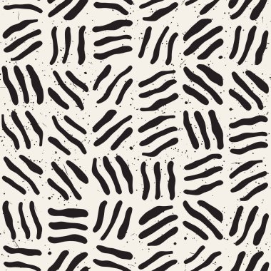 Serbest Seamless modeli. Vektör soyut kaba hatları arka plan. Elle çizilmiş vuruş.