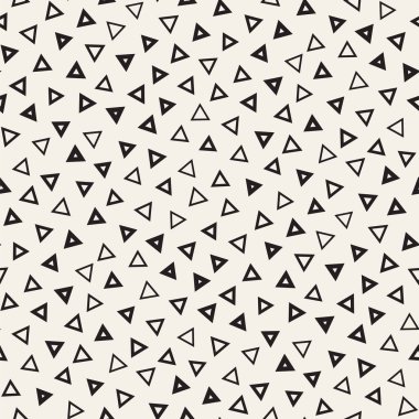 Sorunsuz ilkel karmakarışık minimalizm desenleri. Geometrik şekiller rastgele dağılmış. Arka plan tasarım