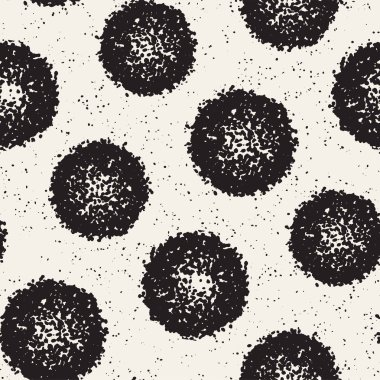 Pasaklı vektörel desen dağınık daire şekilleriyle birlikte. Sorunsuz doku arka plan yazdırma, kumaş, kart, ambalaj kağıdı, duvar kağıdı