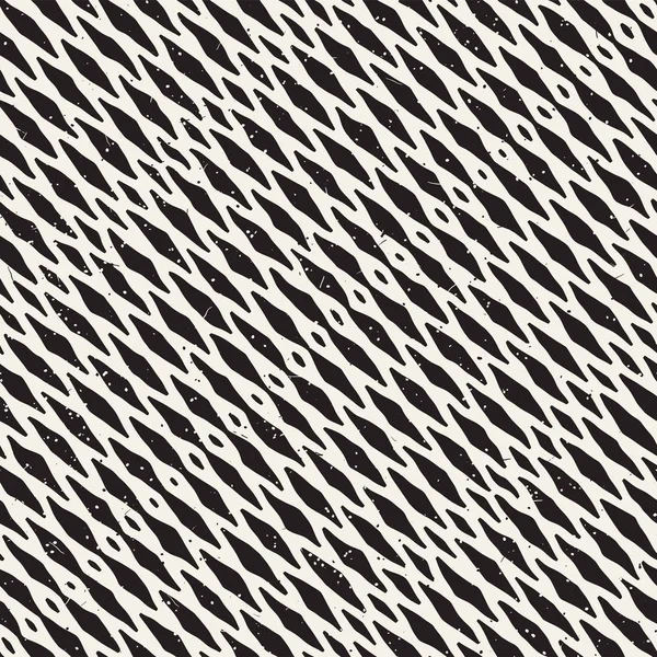Elle çizilmiş stil seamless modeli. Soyut geometrik döşeme arka plan siyah ve beyaz. Vektör doodle hat kafes