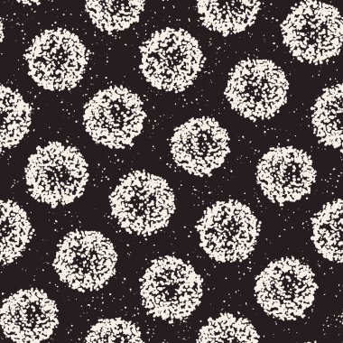 Pasaklı vektörel desen dağınık daire şekilleriyle birlikte. Sorunsuz doku arka plan yazdırma, kumaş, kart, ambalaj kağıdı, duvar kağıdı