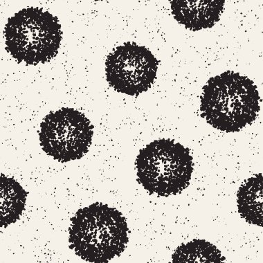 Pasaklı vektörel desen dağınık daire şekilleriyle birlikte. Sorunsuz doku arka plan yazdırma, kumaş, kart, ambalaj kağıdı, duvar kağıdı