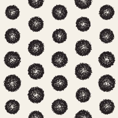 Pasaklı vektörel desen dağınık daire şekilleriyle birlikte. Sorunsuz doku arka plan yazdırma, kumaş, kart, ambalaj kağıdı, duvar kağıdı