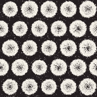 Pasaklı vektörel desen dağınık daire şekilleriyle birlikte. Sorunsuz doku arka plan yazdırma, kumaş, kart, ambalaj kağıdı, duvar kağıdı