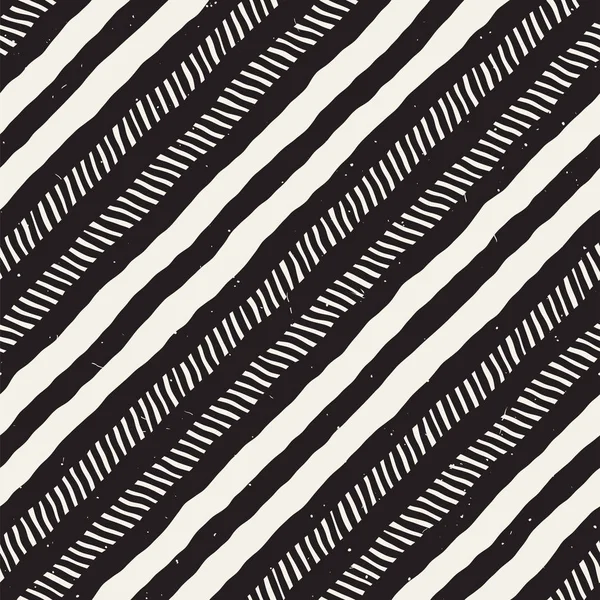 Dibujado a mano patrón sin costura estilo. Fondo de baldosas geométricas abstracto en blanco y negro. Rejilla de línea de garabato vectorial — Vector de stock