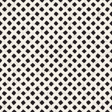 El ile Seamless Modeli hatları çizilmiş. Arka plan serbest fırça darbeleriyle. Siyah ve beyaz doku. Kağıt ambalaj için süsleme.