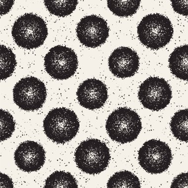 Pasaklı vektörel desen dağınık daire şekilleriyle birlikte. Sorunsuz doku arka plan yazdırma, kumaş, kart, ambalaj kağıdı, duvar kağıdı