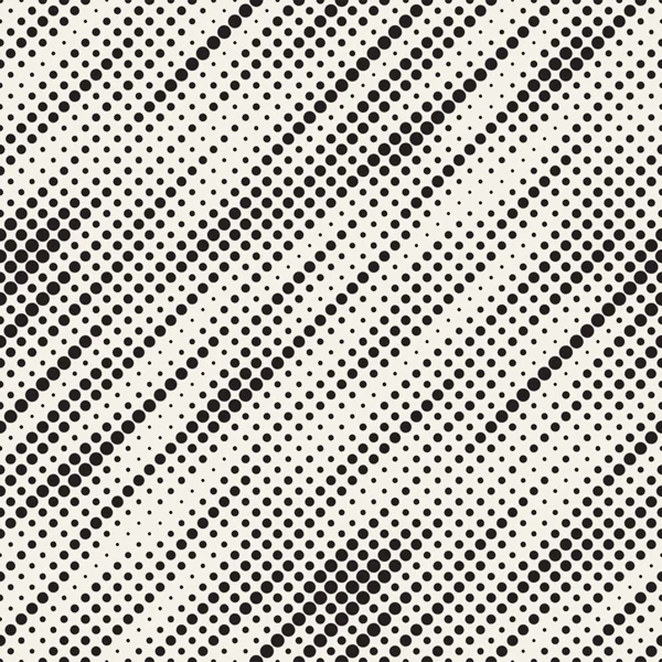 Moderne stilvolle Halbton-Textur. endlose abstrakte Hintergrund mit zufälligen Kreisen. Vektor nahtloses Mosaikmuster. — Stockvektor