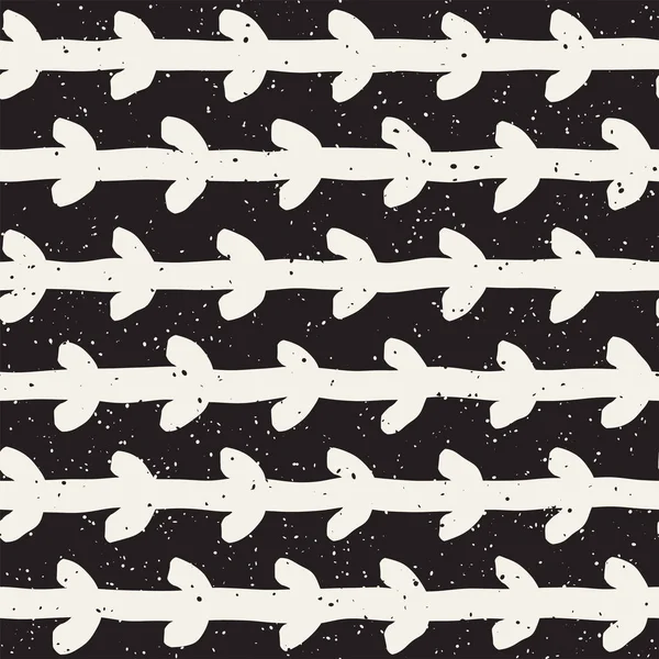 Elle çizilmiş stil etnik seamless modeli. Soyut geometrik döşeme arka plan siyah ve beyaz. Vektör Serbest doodle doku.