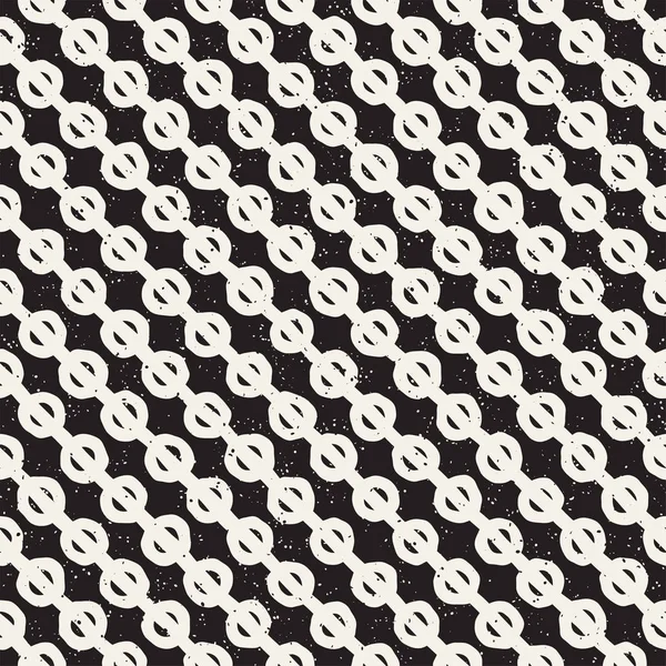 El ile Seamless Modeli hatları çizilmiş. Arka plan serbest fırça darbeleriyle. Siyah ve beyaz doku. Kağıt ambalaj için süsleme.