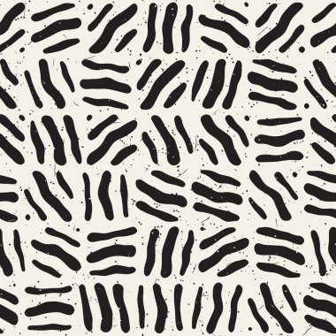 Serbest Seamless modeli. Vektör soyut kaba hatları arka plan. Elle çizilmiş vuruş.