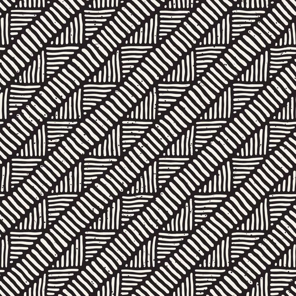 Elle çizilmiş stil etnik seamless modeli. Soyut geometrik döşeme arka plan siyah ve beyaz.
