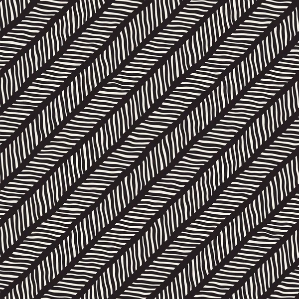 Elle çizilmiş stil seamless modeli. Soyut geometrik döşeme arka plan siyah ve beyaz. Vektör doodle hat kafes