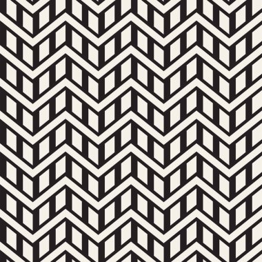 Vektör sorunsuz zikzak çizgi deseni. Şık geometrik arka plan. Yinelenen kafes arka plan