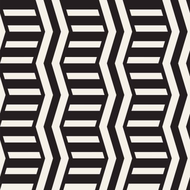 Vektör sorunsuz zikzak çizgi deseni. Şık geometrik arka plan. Yinelenen kafes arka plan