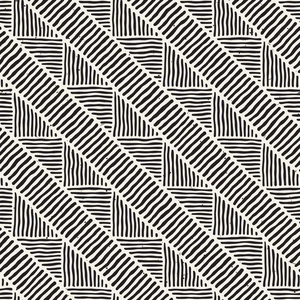 Elle çizilmiş stil etnik seamless modeli. Soyut geometrik çizgiler arka plan siyah ve beyaz.