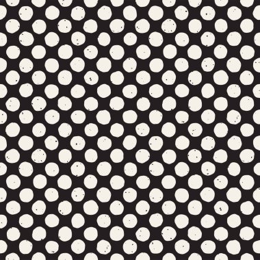 El ile Seamless Modeli hatları çizilmiş. Arka plan serbest fırça darbeleriyle. Siyah ve beyaz doku. Kağıt ambalaj için süsleme.