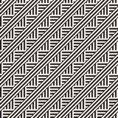 Eğimli çizgiler Modern doku yinelenen. Basit normal arka plan. Geometrik Seamless Modeli.