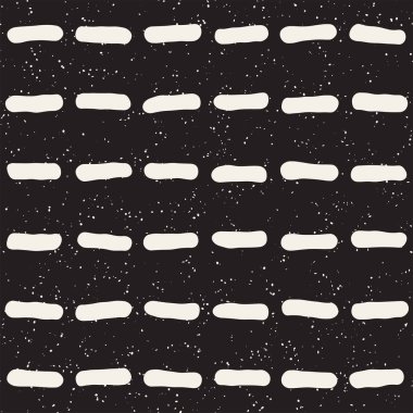 Elle çizilmiş stil etnik seamless modeli. Soyut geometrik döşeme arka plan siyah ve beyaz. Vektör Serbest doodle doku.