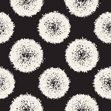 Pasaklı vektörel desen dağınık daire şekilleriyle birlikte. Sorunsuz doku arka plan yazdırma, kumaş, kart, ambalaj kağıdı, duvar kağıdı