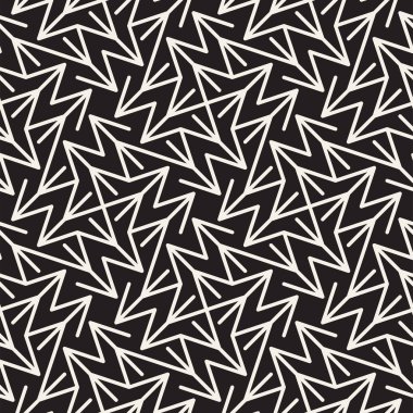 Soyut geometrik desen çizgili satırlar. Sorunsuz vektör ackground. Siyah ve beyaz kafes doku.