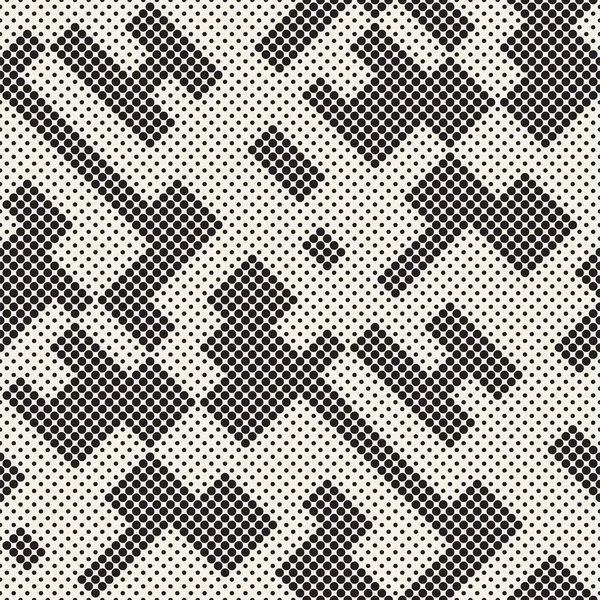 Modern şık noktalı resim doku. Rastgele boyut daireler ile sonsuz arka plan. Vektör Seamless Modeli.