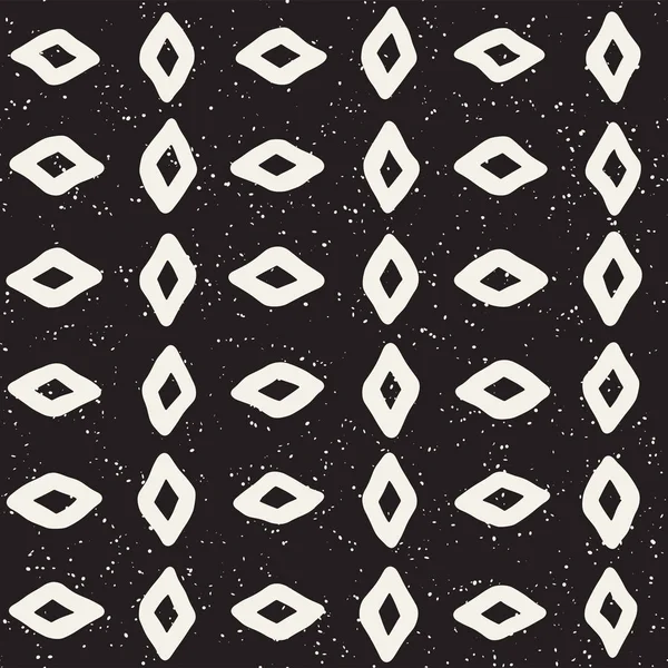 El ile Seamless Modeli hatları çizilmiş. Arka plan serbest fırça darbeleriyle. Siyah ve beyaz doku. Kağıt ambalaj için süsleme.