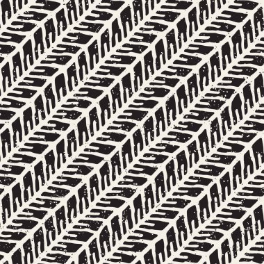 Elle çizilmiş stil seamless modeli. Soyut geometrik döşeme arka plan siyah ve beyaz. Vektör doodle hat kafes