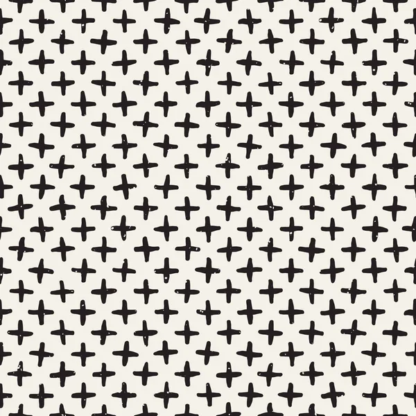 El ile Seamless Modeli hatları çizilmiş. Arka plan serbest fırça darbeleriyle. Siyah ve beyaz doku. Kağıt ambalaj için süsleme.