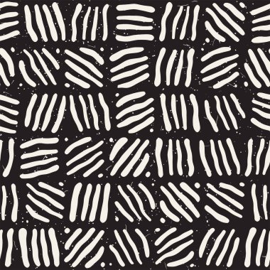 Serbest Seamless modeli. Vektör soyut kaba hatları arka plan. Elle çizilmiş vuruş.