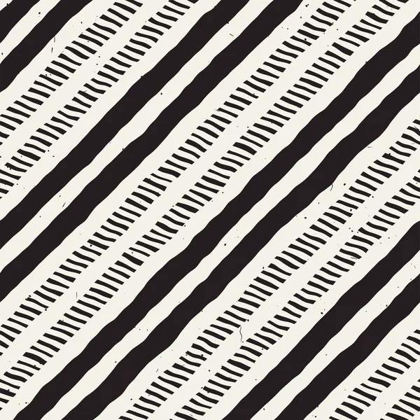 Padrão sem costura estilo desenhado à mão. Plano de fundo geométrico abstrato em preto e branco. Linha de doodle vetorial treliça — Vetor de Stock