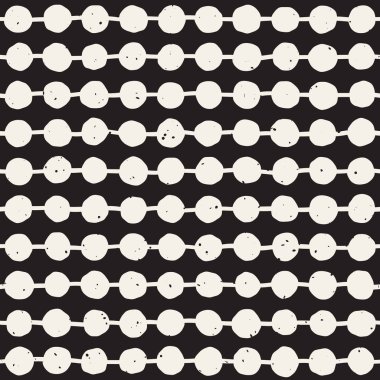 El ile Seamless Modeli hatları çizilmiş. Arka plan serbest fırça darbeleriyle. Siyah ve beyaz doku. Kağıt ambalaj için süsleme.