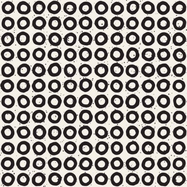 El ile Seamless Modeli hatları çizilmiş. Arka plan serbest fırça darbeleriyle. Siyah ve beyaz doku. Kağıt ambalaj için süsleme.