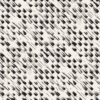 Vektör Dikişsiz desen fırça çizgileri ve vuruş. Siyah ve beyaz arka plan mürekkep elemanları ile. El doku boyalı.