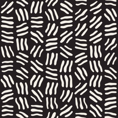 Serbest Seamless modeli. Vektör soyut kaba hatları arka plan. Elle çizilmiş vuruş.