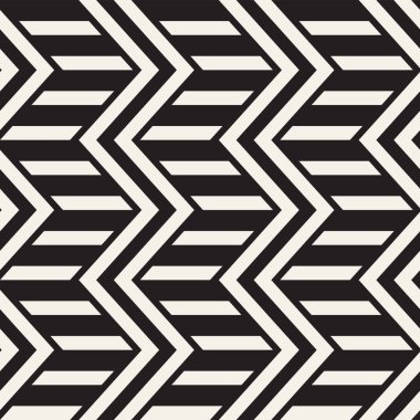Vektör sorunsuz zikzak çizgi deseni. Şık geometrik arka plan. Yinelenen kafes arka plan