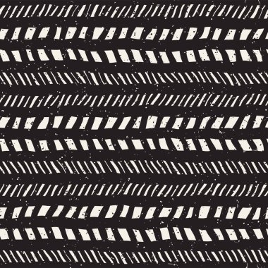 Elle çizilmiş stil seamless modeli. Soyut geometrik döşeme arka plan siyah ve beyaz. Vektör doodle hat kafes