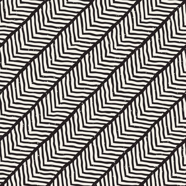 Elle çizilmiş stil seamless modeli. Soyut geometrik döşeme arka plan siyah ve beyaz. Vektör doodle hat kafes